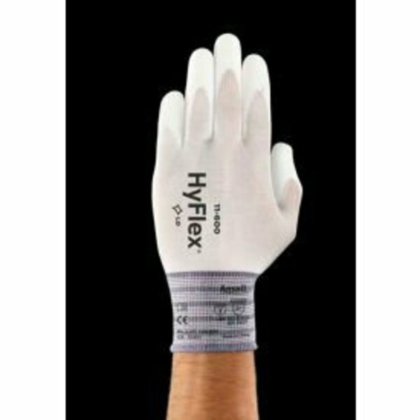 Ansell HyFlex Lite Polyurethane Coated Gloves, ANSELL 116007, White, Size 7, 1 Pair ¿205566¿